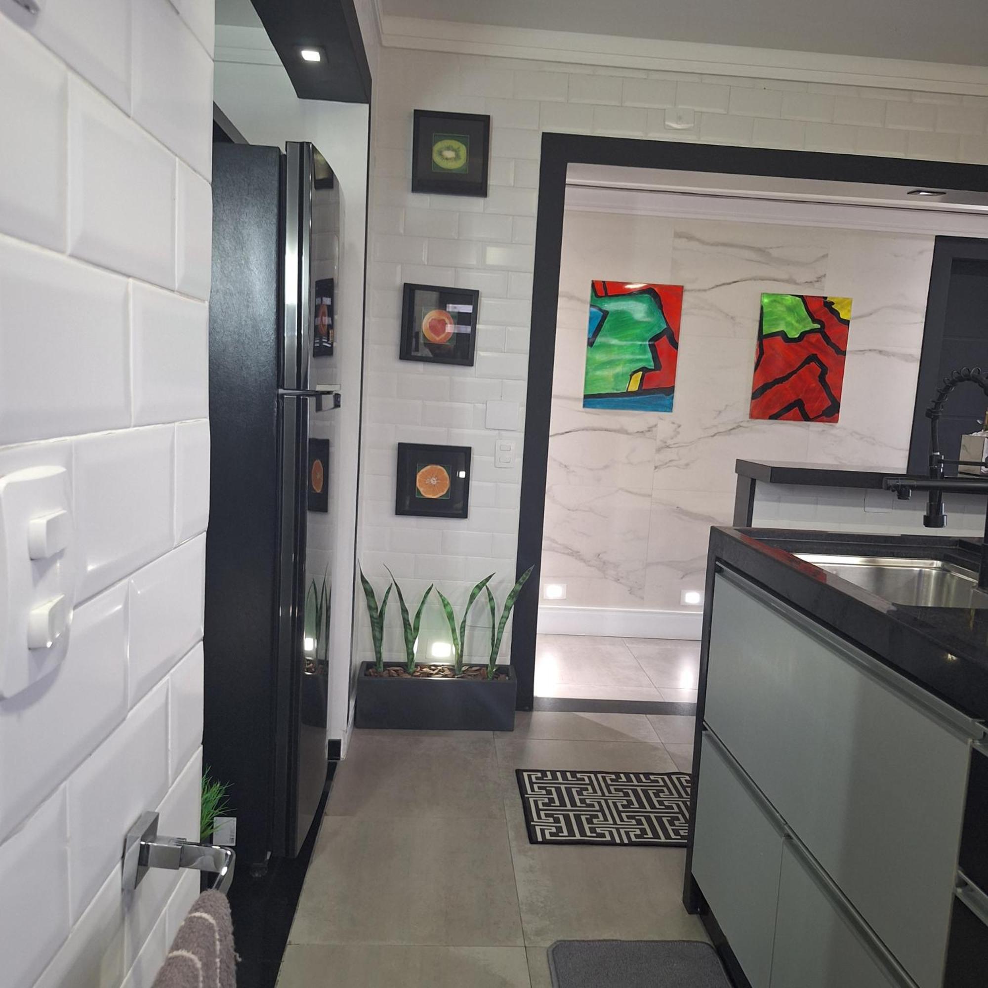 Apartamento Frente Mar Moderno 130M2 산토스 외부 사진