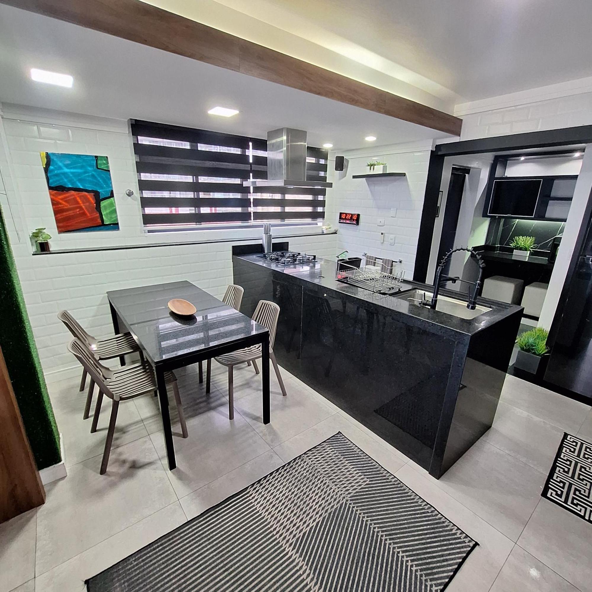Apartamento Frente Mar Moderno 130M2 산토스 외부 사진